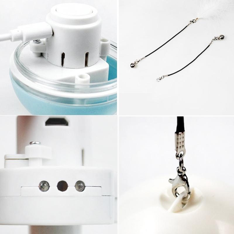 Dog Chasing Toy Ball Automatic Rolling Ball Cats Toy Interaction Pet Teaser Ball Toy Auto-Moving Cats Training Toy Gift