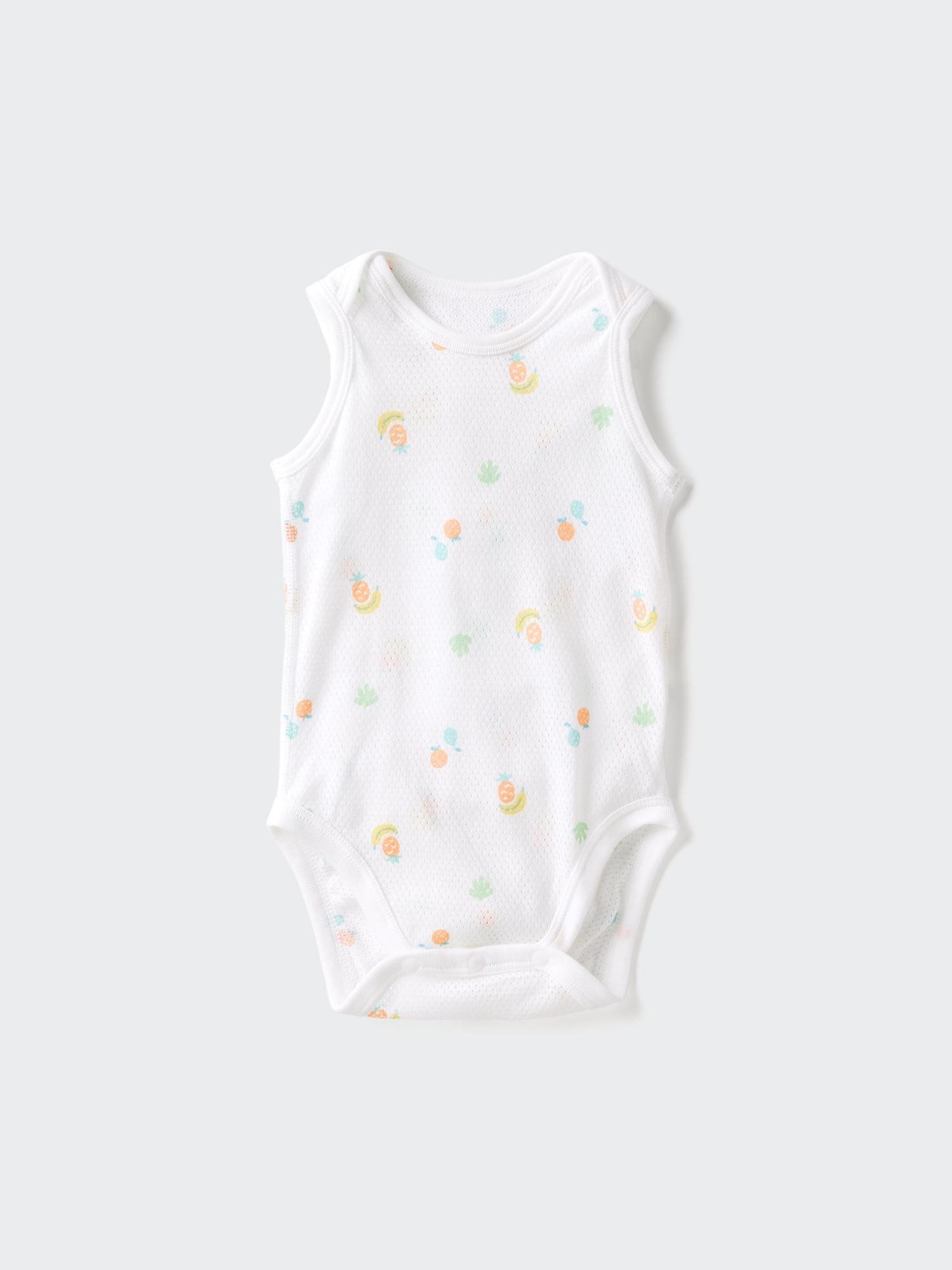 

Uniqlo Япония Хлопок Сетчатый Боди Без Рукавов 01 OFF WHITE/70
