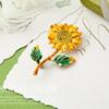 1PC Sunflower Brooch High-End Fashion Exquisite Plant Brooch for Women Men Wedding Office Elegant Flower Brooch Pins Gift