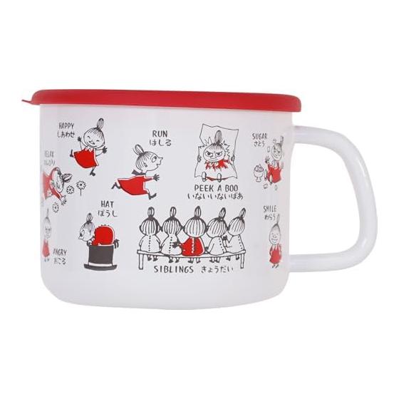 Эмалированная кастрюля Fuji Moomin Arekore 14 см Малышка Мю MOYA-14MP.R