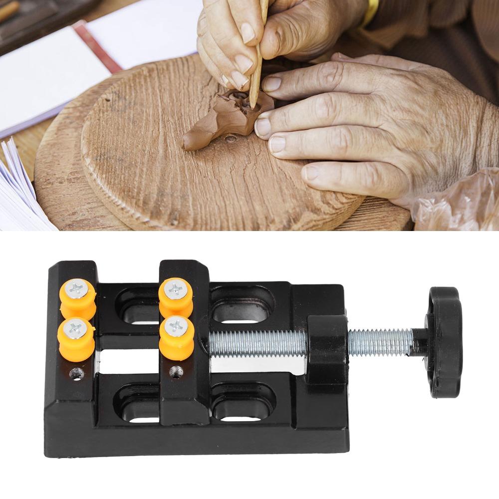 0-1.2 Inch Clamping Range Mini Bench Vise Flat Table Design Small Table Clamp DIY Jewelry Making