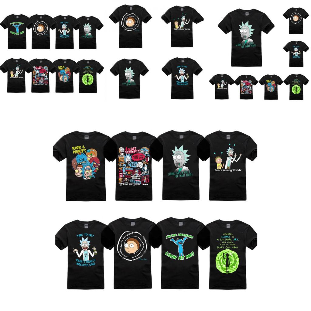 Rick And Morty T Shirt Men Short Sleeve Polyester Breathable Summer Casual Style For Teens