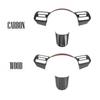 Carbon Fiber ABS Steering Wheel Frame Button Cover Trim For Hyundai Tucson 2025