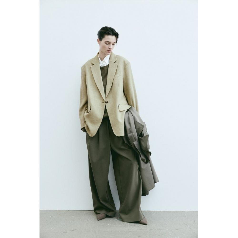 

Куртка оверсайз HM светло-зеленый хаки