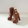 Damen High Heel Stiefeletten Neue Wasserdichte Plateau klobige Große Römische Stiefeletten für Herbst und Winter