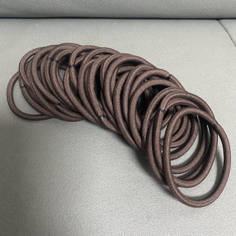 30 ks/sada Vysoce elastické černé gumičky do vlasů pro ženy držák na culík gumičky do vlasů dívky 4 mm Scrunchies čelenky doplňky