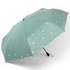 MAYDU Tri-Fold Heart-Patterned Anti-UV Sun Umbrella