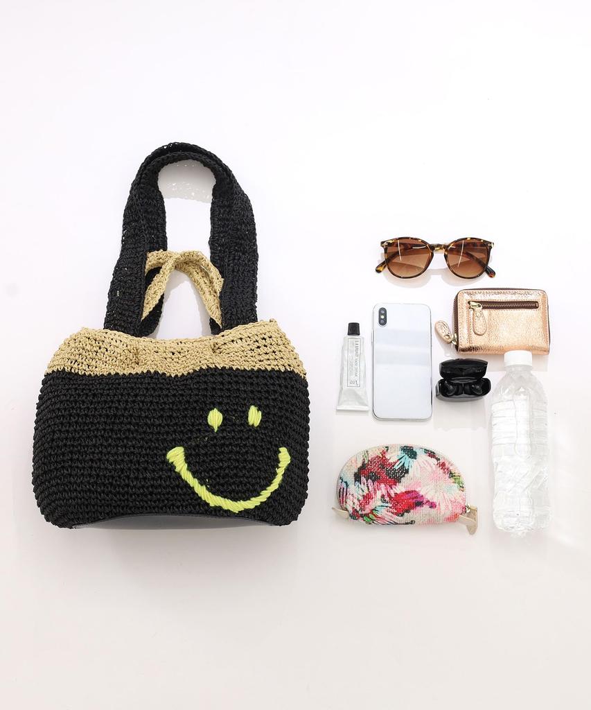 Cuco SMILEY 2-Henkel Versteckte Korbtasche 2413112704 Mix 1 (410)