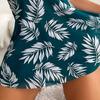 Swimsuit Split Flat Corner Pants High Waist Mesh  Swimsuit Women's