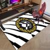 1PC Udinese Calcio Crest Rug Game Carpet, Floor Mat for Bedroom Living Room Entryway Rug, Home Decor Idea Gift for Christmas birthday