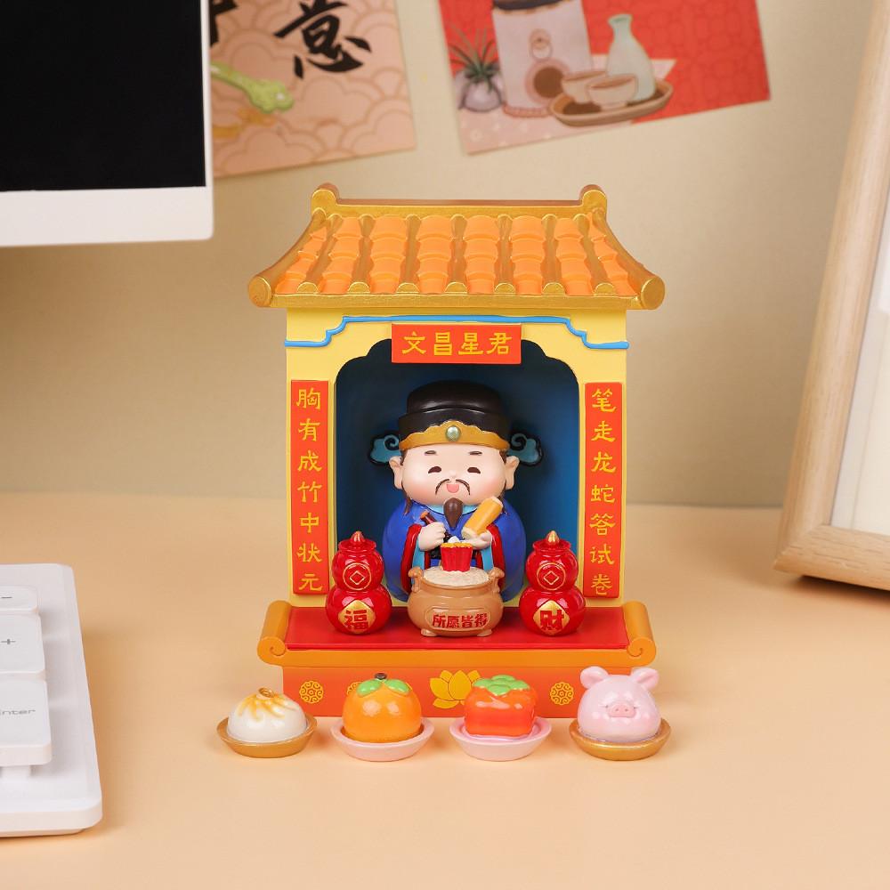 Resin God Statue Gift For Office Home Decor With Wealth God Figurine For Celebrations And Gifts