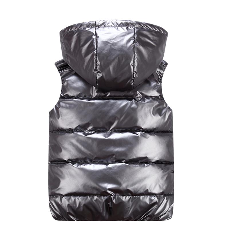 Chaleco Clásico con Capucha Hombre/Mujer/Niño Chaleco de Algodón Brillante con Capucha Chaleco Casual Chaqueta sin Mangas para Hombre Abrigos Cálidos Sombrero