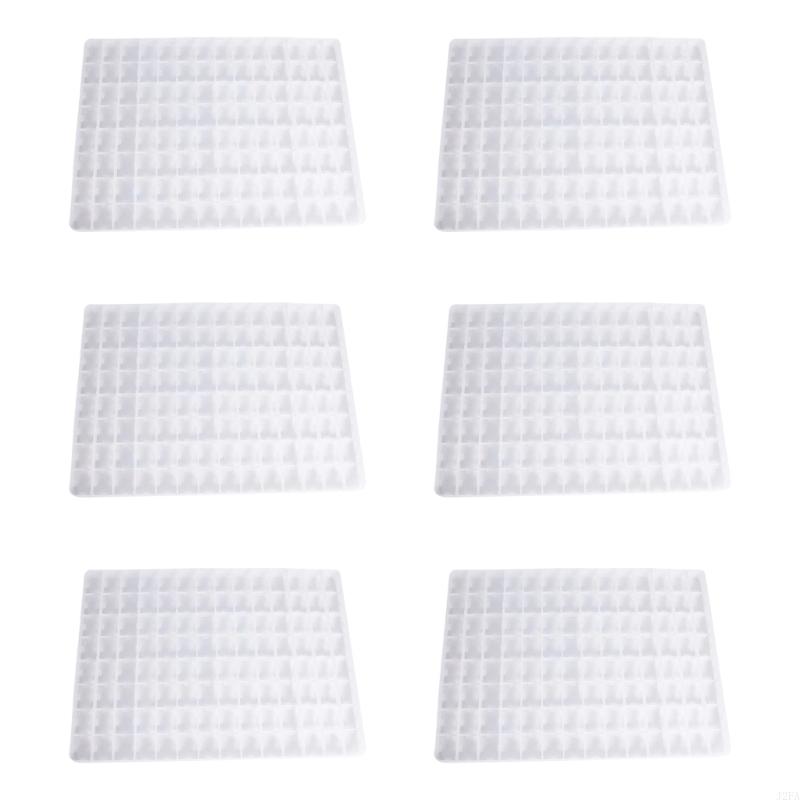 

Set Of 6 Sturdy Plastic Incubation Egg Trays For Chicken Duck And Bird Eggs