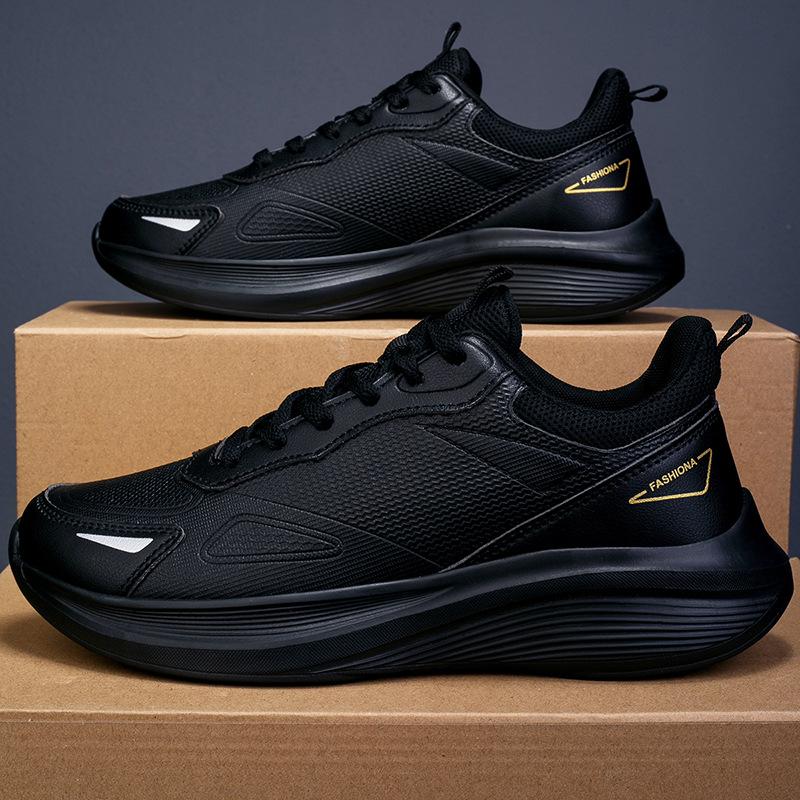 

New spring sports men s shoes fashionable and lightweight sports black casual shoes versatile soft-soled shoes lightweight 45