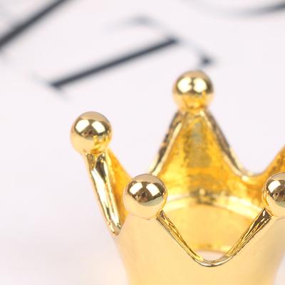5 Peças Casa de Bonecas Miniatura Mini Coroa de Metal Acessório de Cabeça de Princesa Modelo Acessórios para Bonecas Brinquedos de Faz de Conta para Crianças