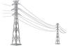 Scenery Collection Scenery Accessories 084-3 Power Transmission Tower A3 Diorama Supplies 323112
