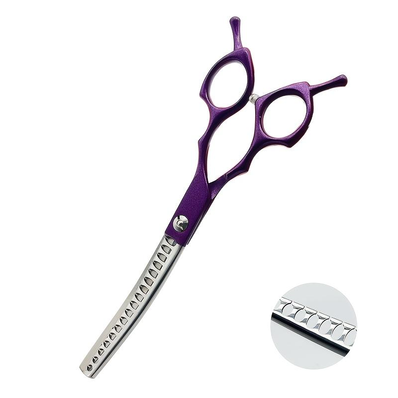 7inch Curved Chunkers Shears Stainless Steel Dog Grooming Scissors, Special Designed Pet Scissors