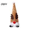 Christmas Gift Ideas Gnome Figurine, Snowflake Knit Hat LED Light Up Rudolph Tree Decorations Doll, Nordic Noel Plush Ornament for Home, Festive Party