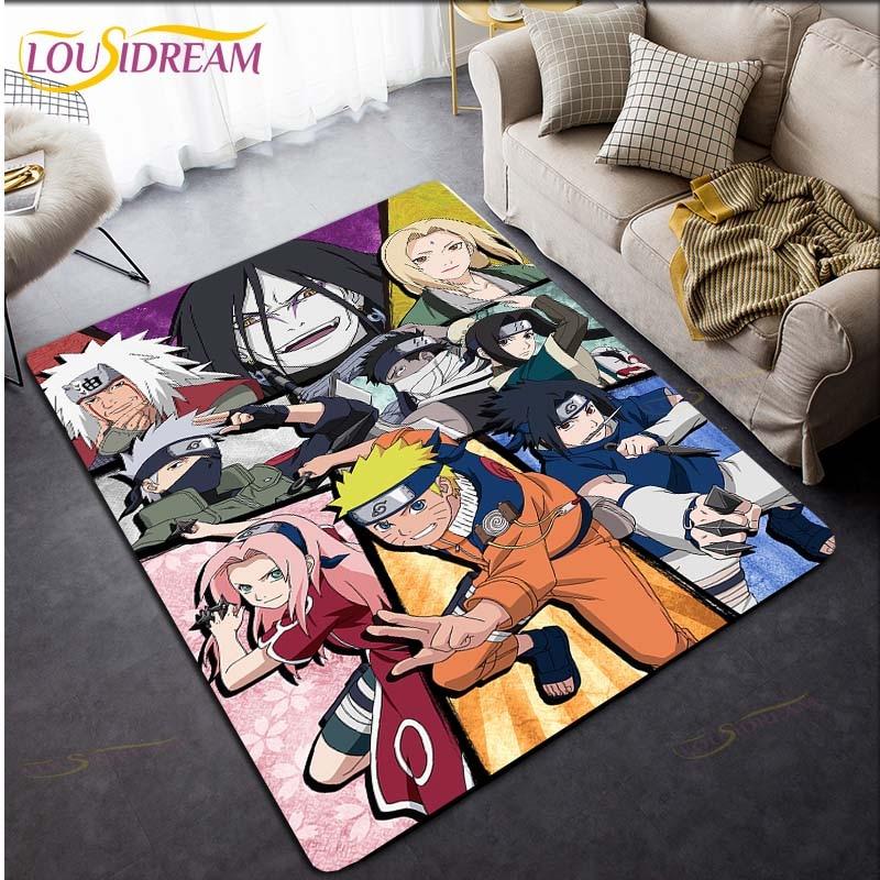 Naruto Carpet Anime Rug Kids Carpets Living Room Tea Table Mats Bedroom Rug Washable Floor Mats Household Area Mat Cute Rug