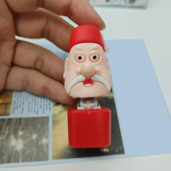 Cartoon Keyboard Fidget Keychain with Light Sound Stress Relief Portable Travel