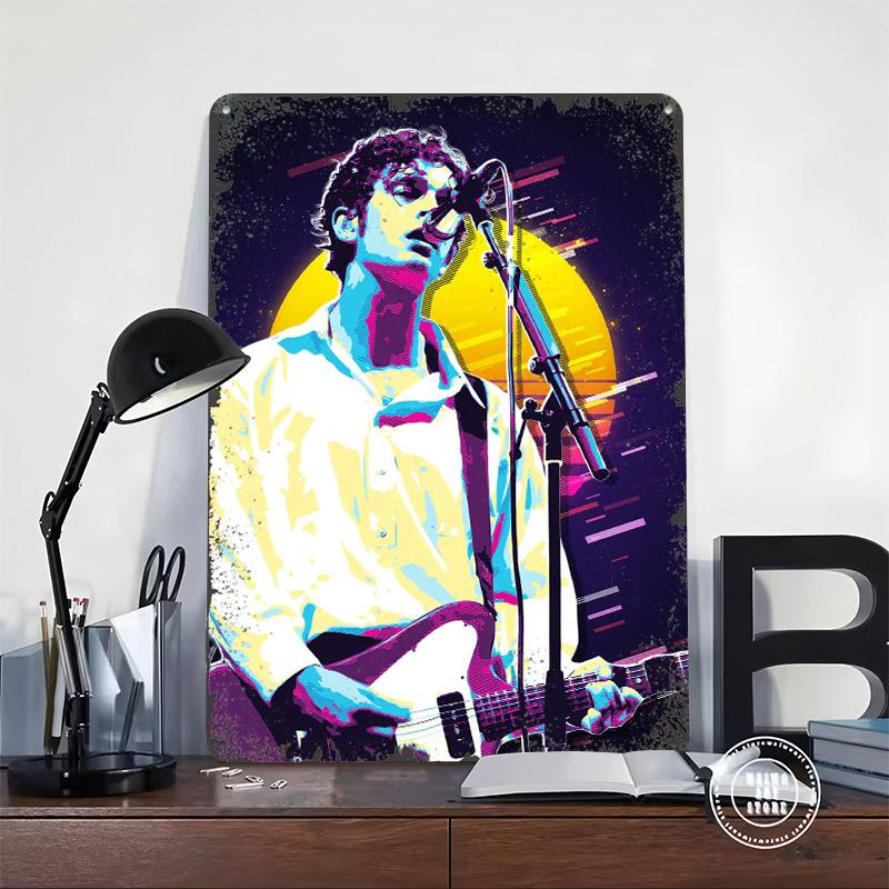 Retro Music Tin Plaque Poster Customized Wall Art Retro Vintage Metal Signs for Man Cave Decoration At Home Decor Items Room Men
