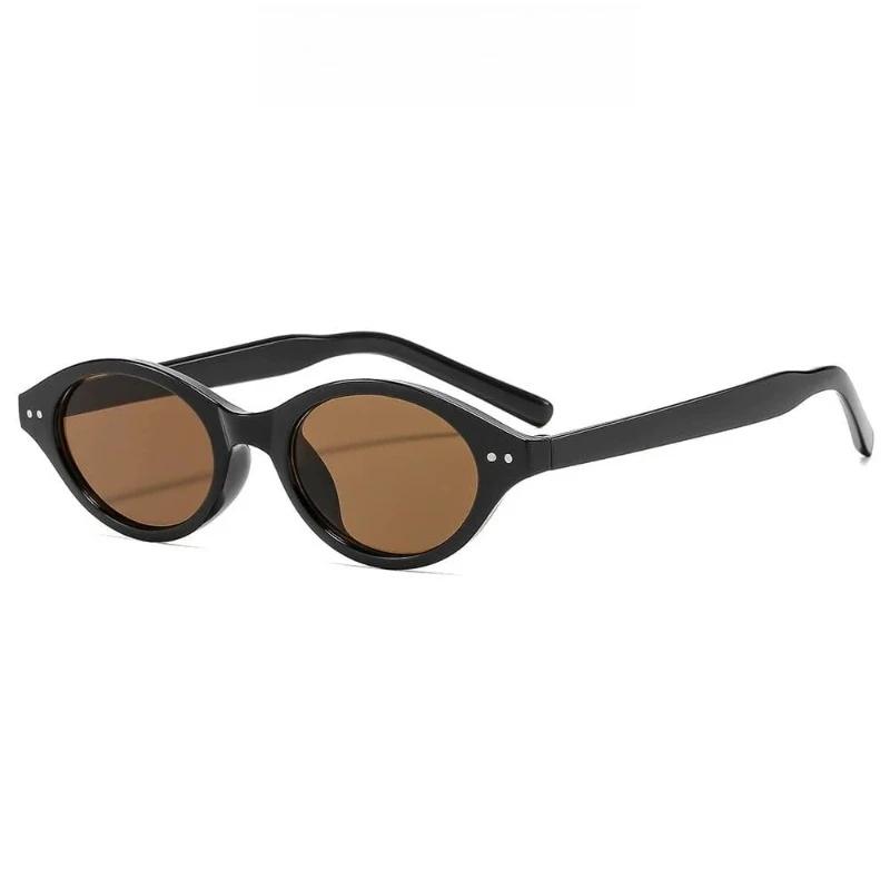 Retro Small Oval Sunglasses Women's Men's Sunshade UV400 Sun Glasses Optional Lenses for Outdoor Sports Sun Protection Glasses