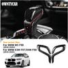 Real Dry Carbon Fiber For BMW F90 M5 F97 X3M F98 X4M 2018-2025 Automatic Shift Gear Knob Trim Cover Car Retrofitting Accessories