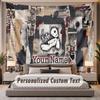 Custom Name Text Tapestry Korn Personalized Polyester Wall Tapestry For Bedroom And Room