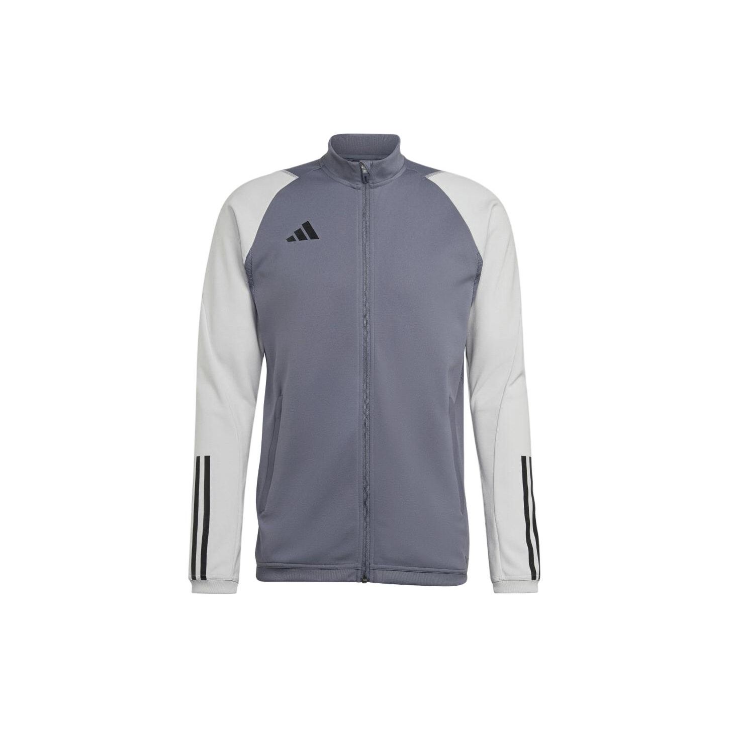 

Adidas Color Block High Neck Long Sleeve Jacket Men Jacket Gray HP1908 L