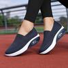 Foot Cover Lazy Thick-soled Heightening Air Cushion Sports Rocking Shoes New Fly-woven Mesh Breathable Casual Women's Shoes
