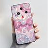 Coque Motif Imprimé Pour ZTE Nubia Focus 2 5G Coque Arrière Silicone Souple Noire Coque Mignonne Fleur Cartoon