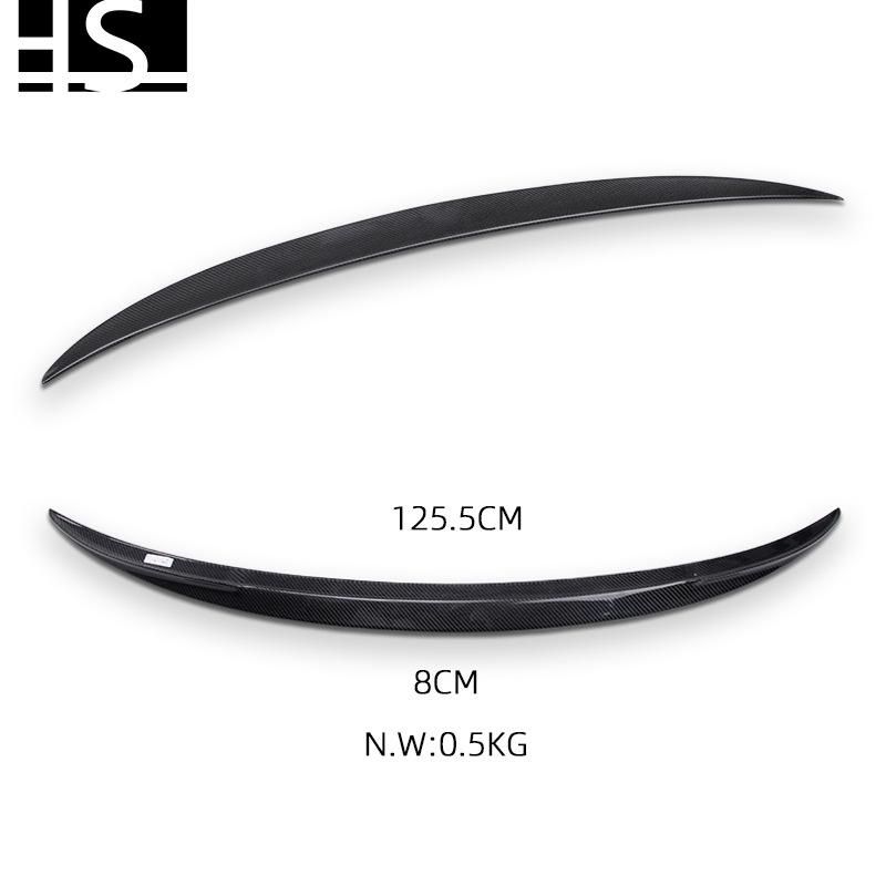 Carbon Fiber Rear Wing Spoiler for BMW 5 Series F10/F18 (2010-2016) - P Style.
