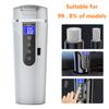 Stainless Steel LCD Display Water Warmer Bottle 12V/24V Portable Heat Preservation Cup Kettle Coffee Milk Heated Vehicle Supplie