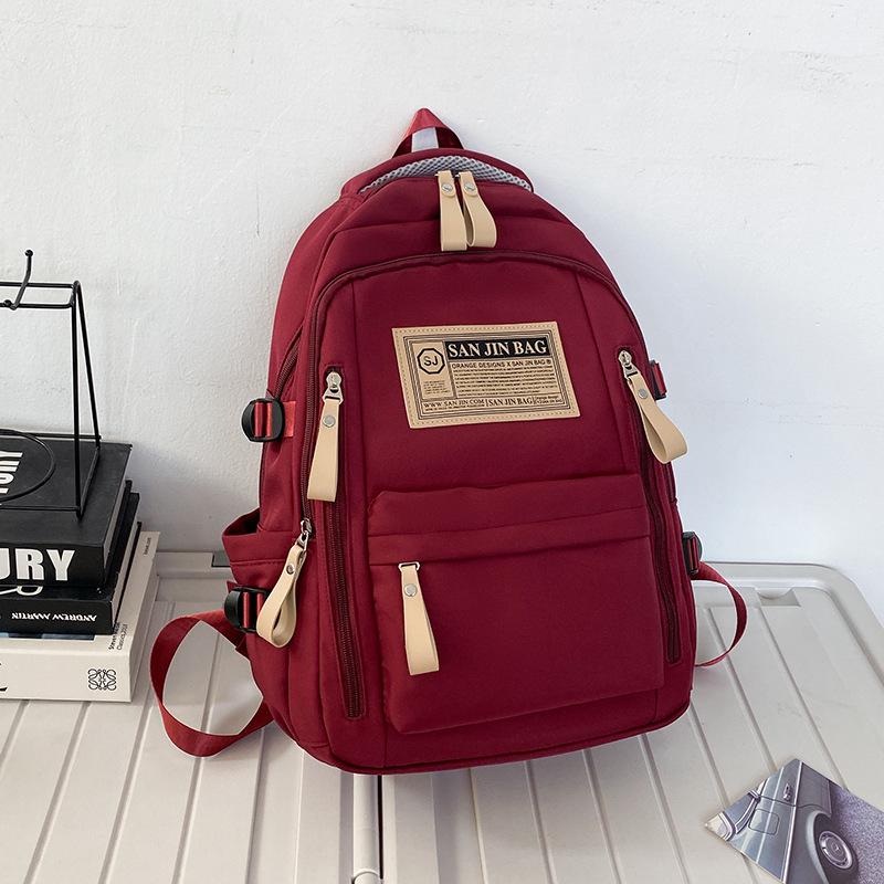 Üniversite ve Ortaokul Öğrencileri İçin Çok Yönlü Büyük Kapasiteli Sırt Çantası: Modaya Uygun, Unisex, Çift Omuz Askılı, Bilgisayar Dostu