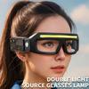 Lunettes Lampe Frontale Rechargeables Avec Capteurs de Mouvement Et Commande Tactile Pour Éclairage Mains Libres Lors d'Activités Extérieures