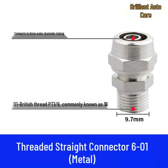 Telescopic Air Hose Set: 8mm/6mm Coil Tube, Scissor Lift Spring, Cylinder Connector Fittings