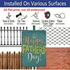 2D Flat, 1pc "Happy Father's Day" Aluminium Sign - 8"x12" Teal Rustic Decor, Hat & Sun Accent Wall Art, Perfect for Father's Day Gifts & Home Decor