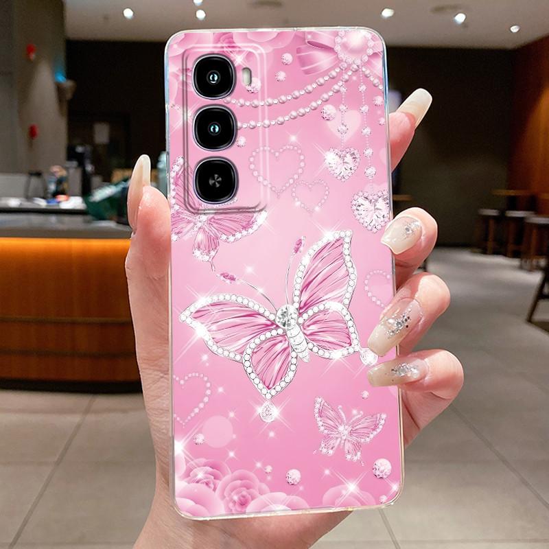 Phone Case For Itel City 100 C671L Coque Flower Butterfly Thin Cases ITEL City100 Capa Transparent Funda Soft Silicone TPU Cover