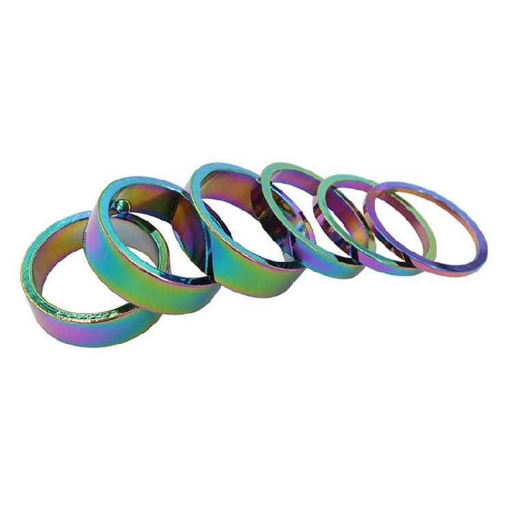 Road Bikes Handlebar Stem Washer Rings Front Fork Bicycles Part Mountain Bicycles Aluminum Alloy Headset Fork Spacers