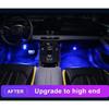 Wireless Adhesive LED Car Interior Ambient Light Remote Control Decor Auto Roof Foot Atmosphere Lamp Bicycle Tail Light