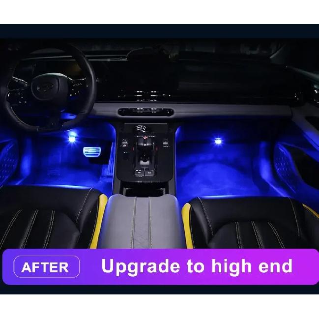 Wireless Adhesive LED Car Interior Ambient Light Remote Control Decor Auto Roof Foot Atmosphere Lamp Bicycle Tail Light