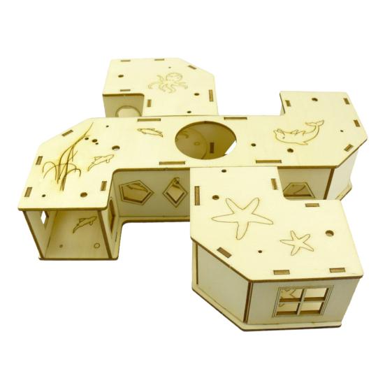 Hračka pro křečka odolná proti kousnutí Hračka pro odpočinek a hraní Lezecký žebřík Hračka s tunelem pro křečky pro hlodavce