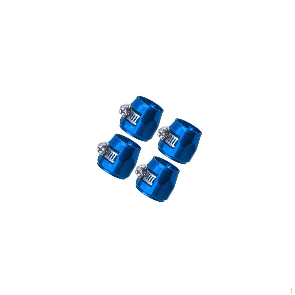 4Pcs Hose Finisher Clamps Oil Water Line Clip Professional Aluminum Alloy Car Accessories Pipe