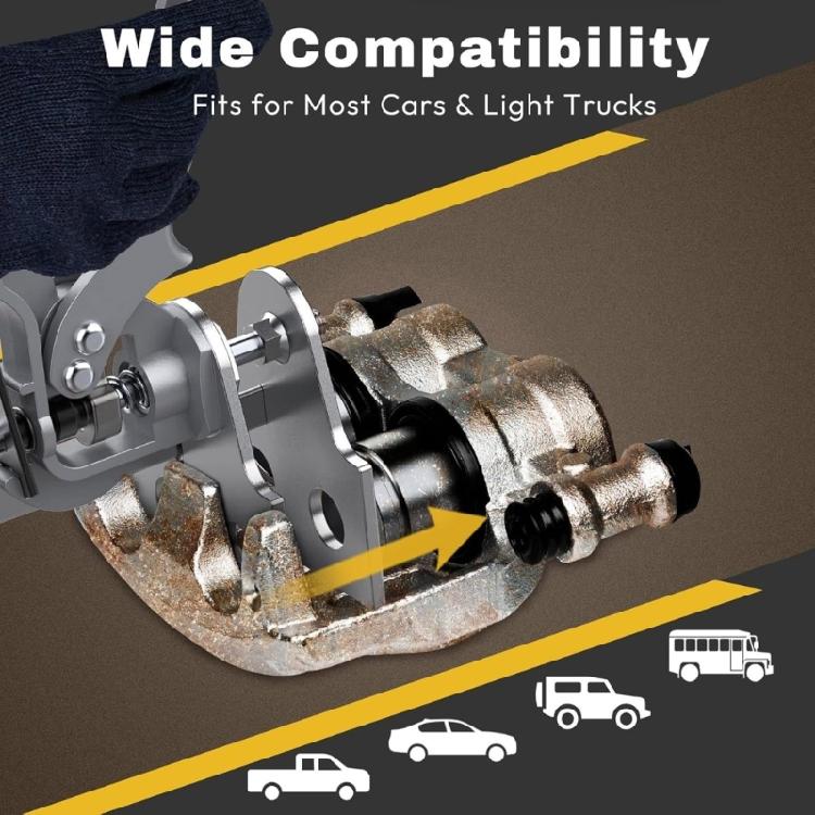 Versatile Brake Calipers Tool Metal Brake Piston Compression Tool High Performances Brake Pad Spread for Automotive Repair