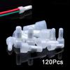 120 Pcs Closed End Crimp Connectors, 22-16/16-14/12-10 Gauge Crimp Cap Kit, Nylon Insulated Closed End Crimp Terminals Connector