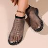 Women's Rhinestone Pattern Sandals, Slip On Soft Sole Flat Hollow Out Shoes, Summer Transparent Beach Shoes