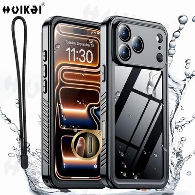 Hülle für IPhone 17 Pro Max 17 Air 16 Pro Max 15 14 Wasserdicht Sturzsicher IP68 Ganzkörperschutz Schwerlast-Schutzhüllen