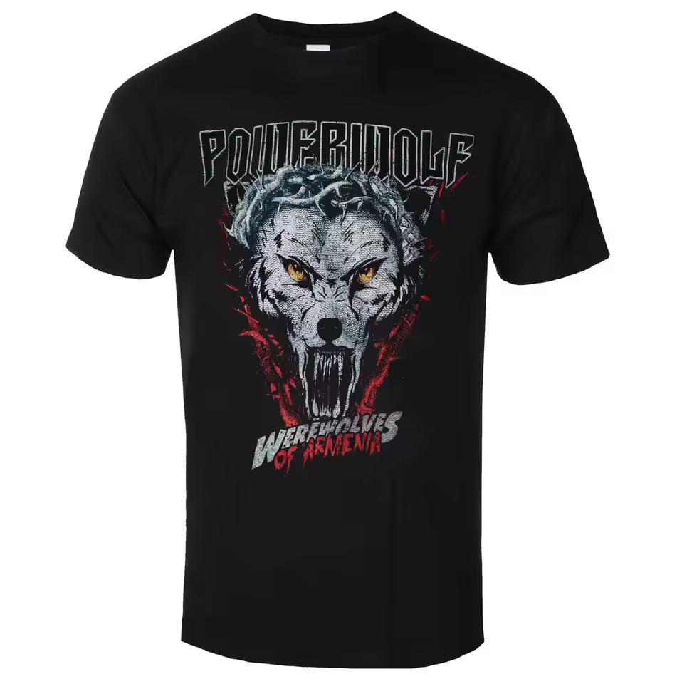 2026 Powerwolf - Chaos Crest Printed T-shirt - Power Metal Band Style Daily T-shirt - Suitable for Both Men and Women