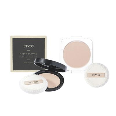 Etvos Mineral Silky Veil Gesichtspuder Nachfüllpackung mit Puderquaste 7g