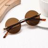 Rimless Round Sunglasses Men Fashion Classic Vintage Outdoor Shades Ins Trendy Luxury  Design Anti-UV Sun Glasses